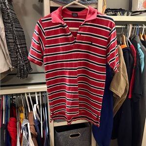 Polo by Ralph Lauren Red and White Striped Shirt